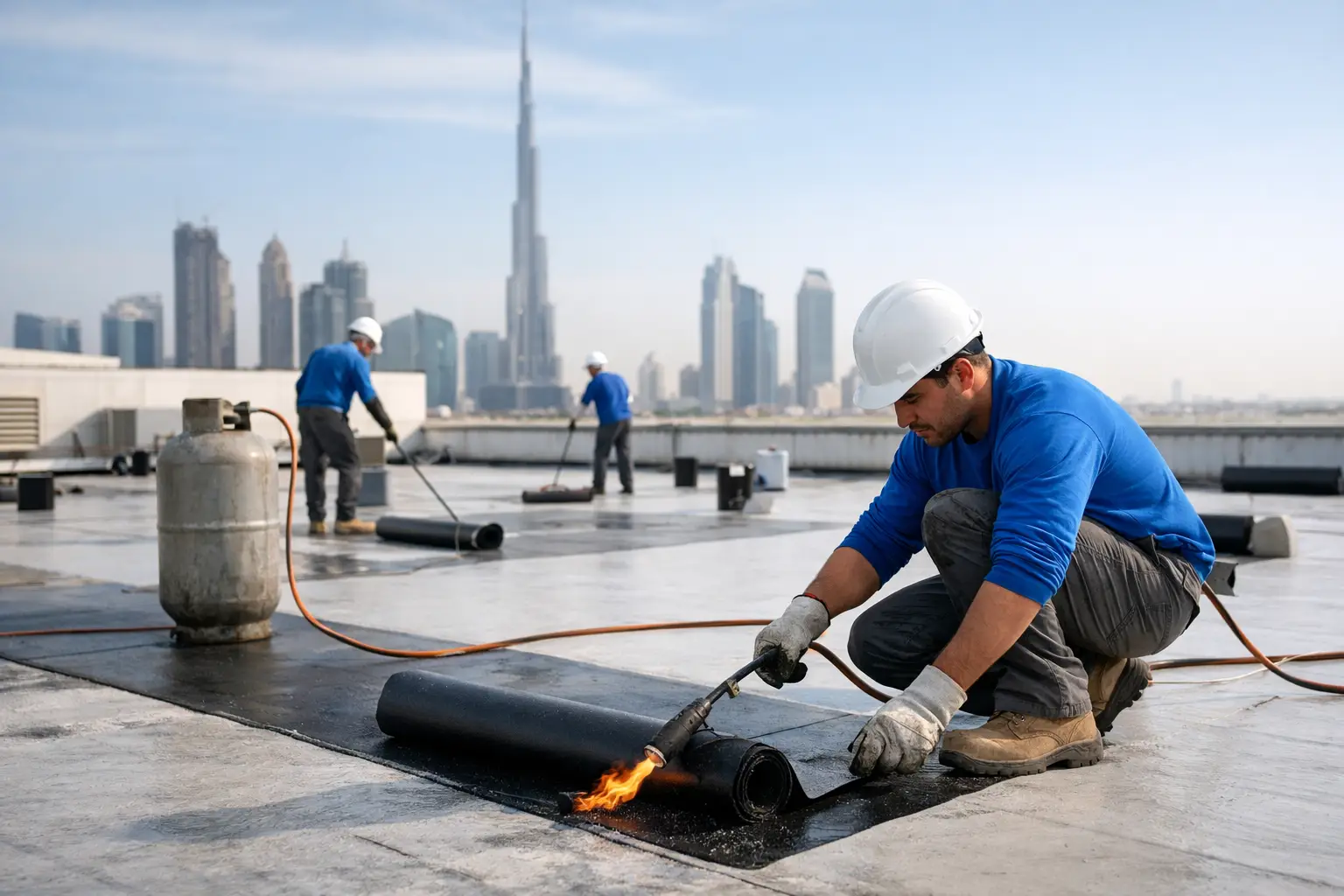 Best Waterproofing Company in Dubai for Large Roofs - ETCE industrial roof waterproofing Saudi Arabia