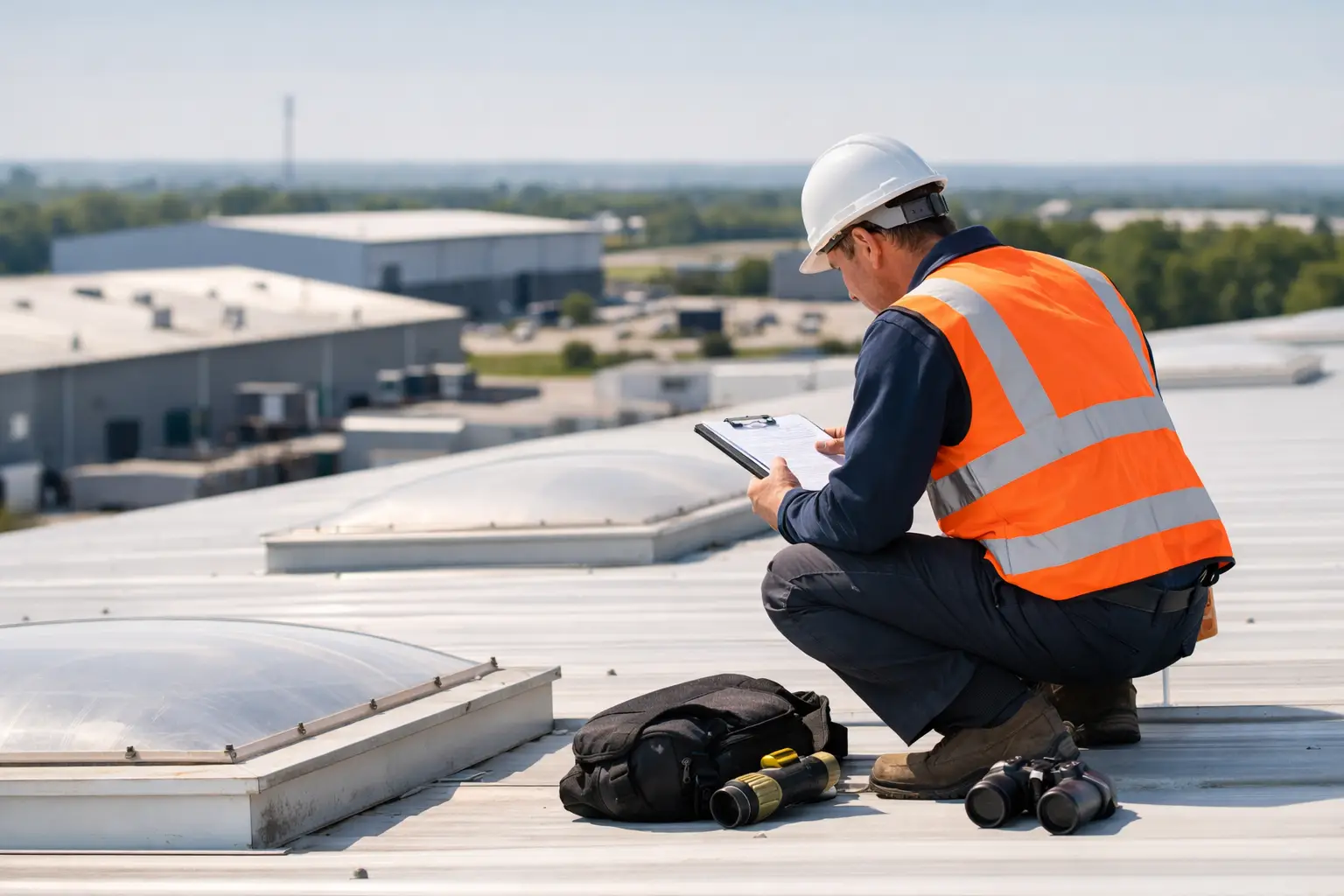 Facility Roof Inspection Checklist for Warehouses - ETCE industrial roof waterproofing Saudi Arabia