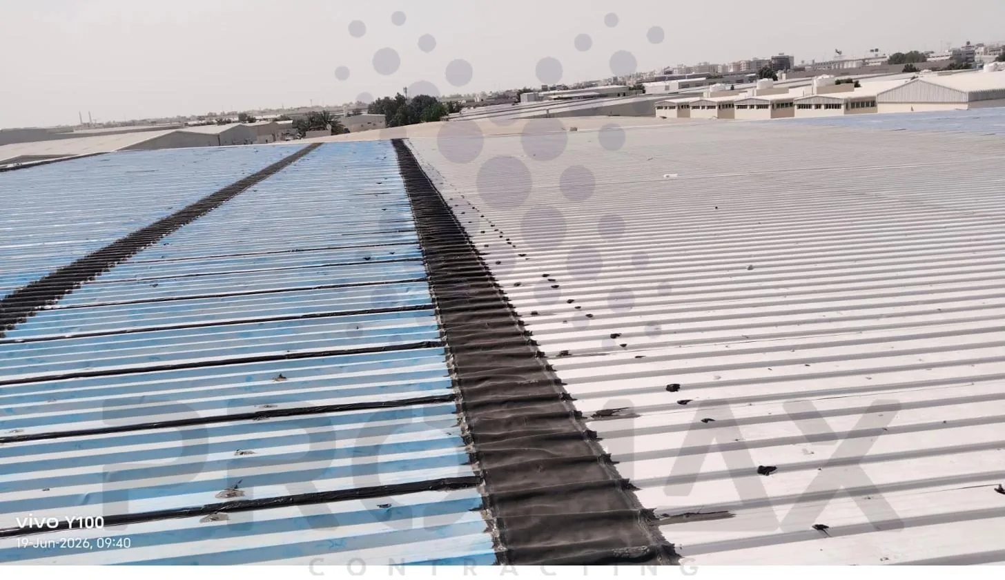 AAM Properties metal roof waterproofing Dubai