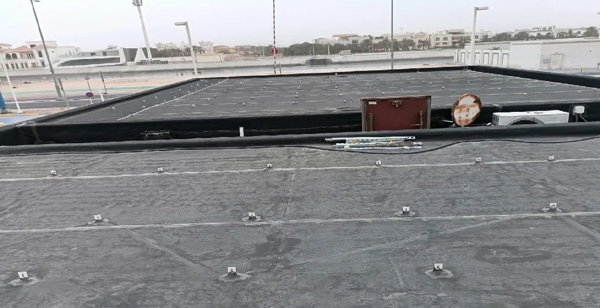Adnoc - metal roof waterproofing project by ETCE in Saudi Arabia, KSA