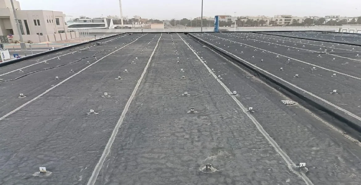 Adnoc - metal roof waterproofing project by ETCE in Saudi Arabia, KSA