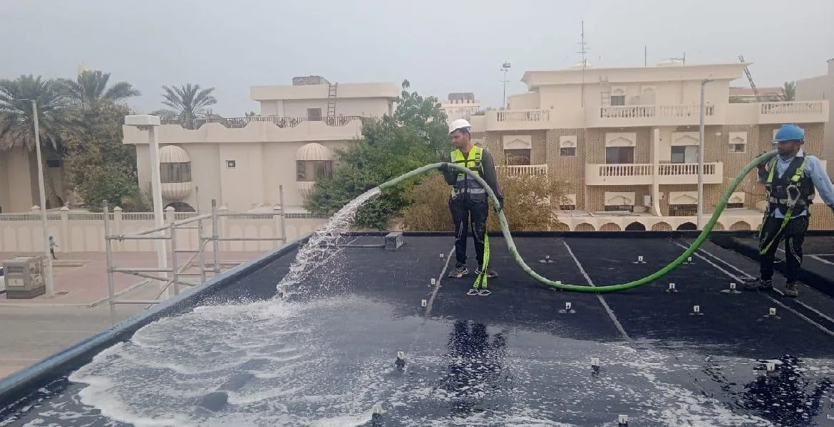 Adnoc - metal roof waterproofing project by ETCE in Saudi Arabia, KSA