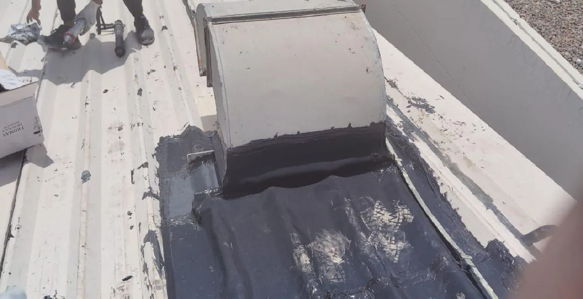 Creek - metal roof waterproofing project by ETCE in Saudi Arabia, KSA