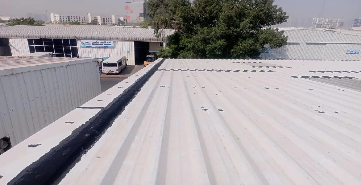Eni - metal roof waterproofing project by ETCE in Saudi Arabia, KSA