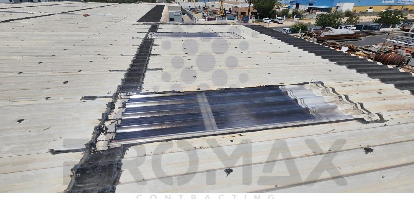 Equinox JAFZA metal roof waterproofing Dubai