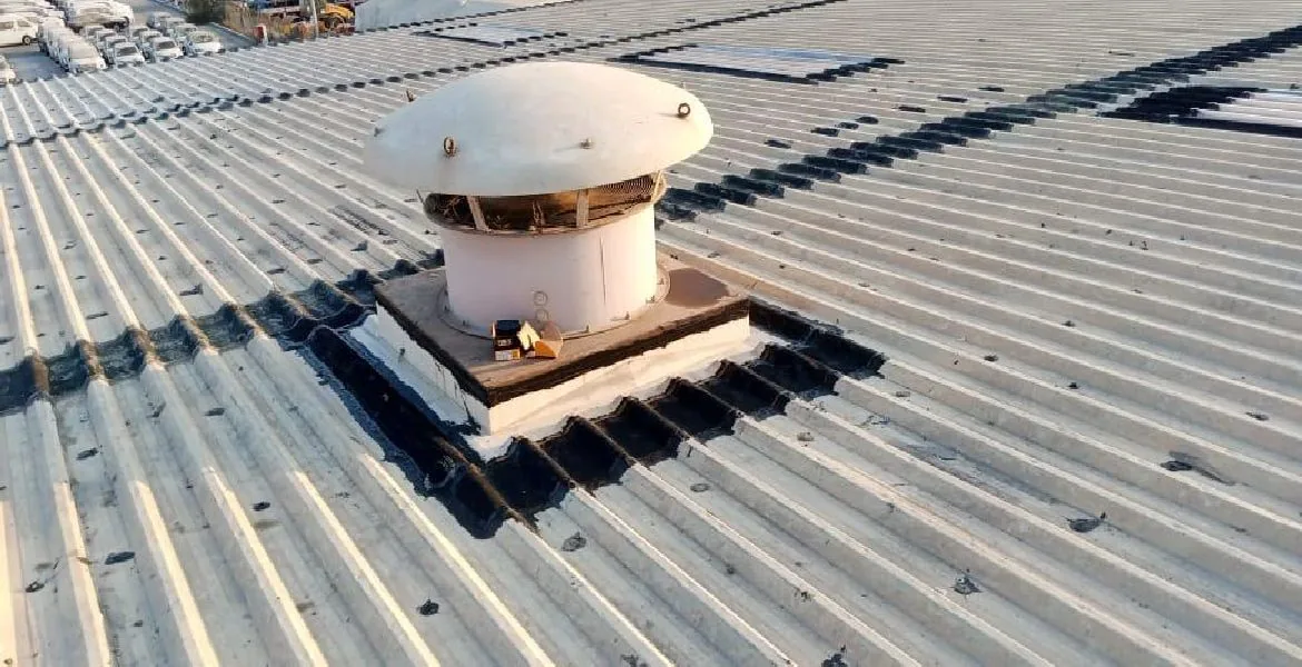 Gerab - metal roof waterproofing project by ETCE in Saudi Arabia, KSA