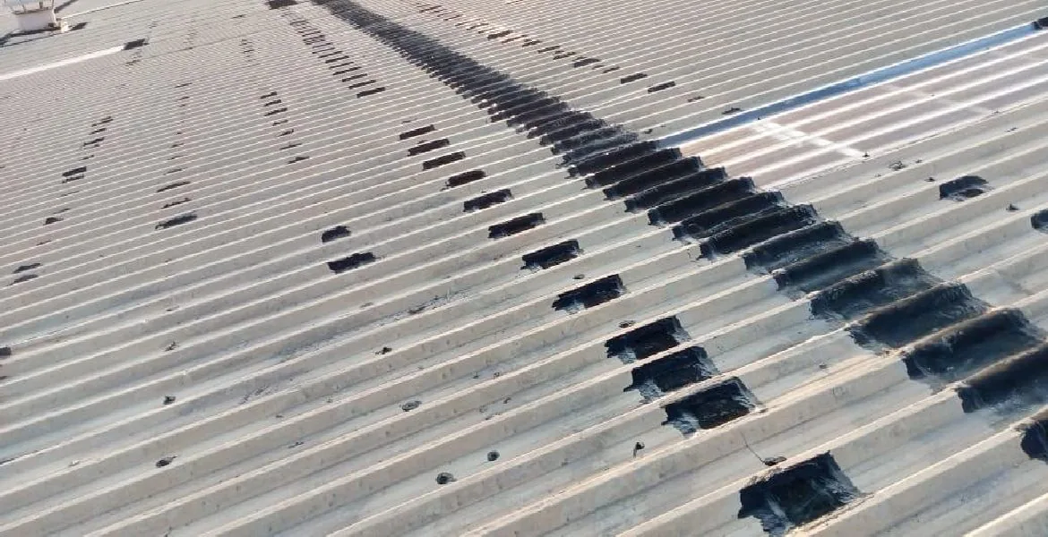 Gerab - metal roof waterproofing project by ETCE in Saudi Arabia, KSA