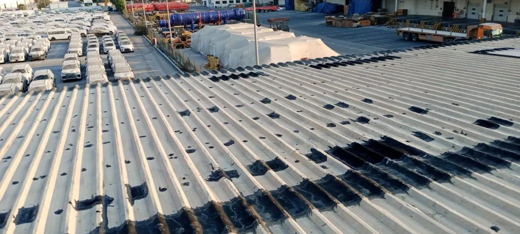 Gerab - metal roof waterproofing project by ETCE in Saudi Arabia, KSA