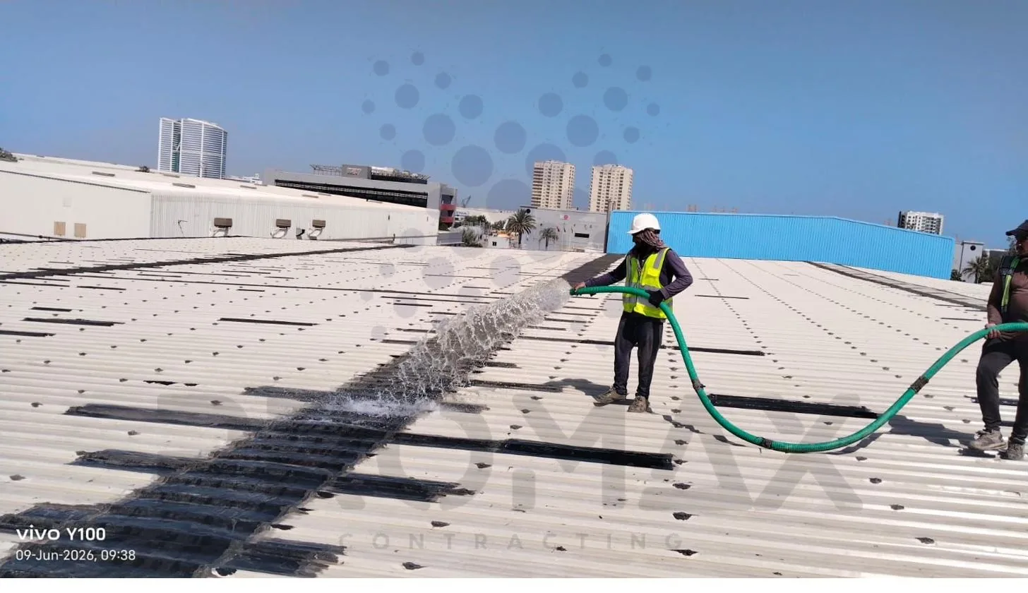 HWL JAFZA metal roof waterproofing Dubai