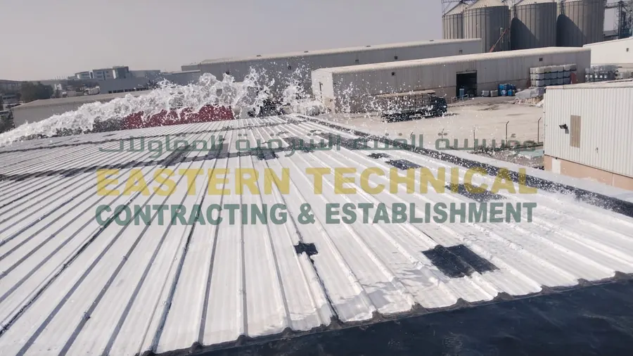 AFIC Warehouse warehouse roof waterproofing in Dammam - ETCE EPDM work, photo 2 of 3