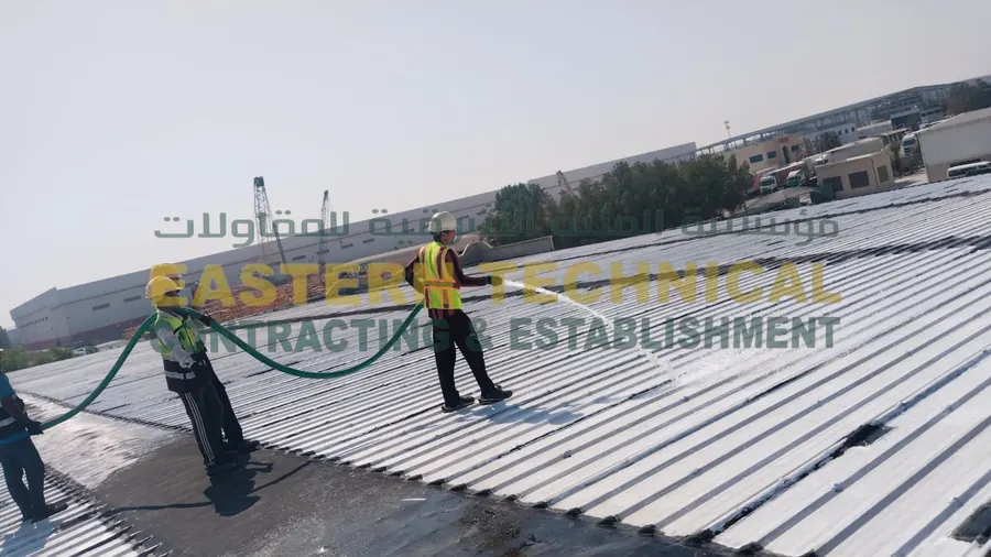 AFIC Warehouse warehouse roof waterproofing in Dammam - ETCE EPDM work, photo 3 of 3