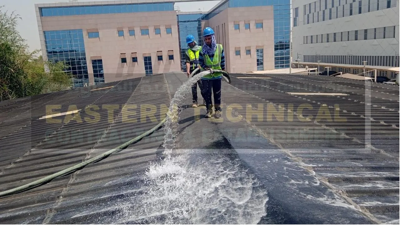 Alsuhaimi Industries roof penetration waterproofing in Dammam - ETCE EPDM work, photo 1 of 3