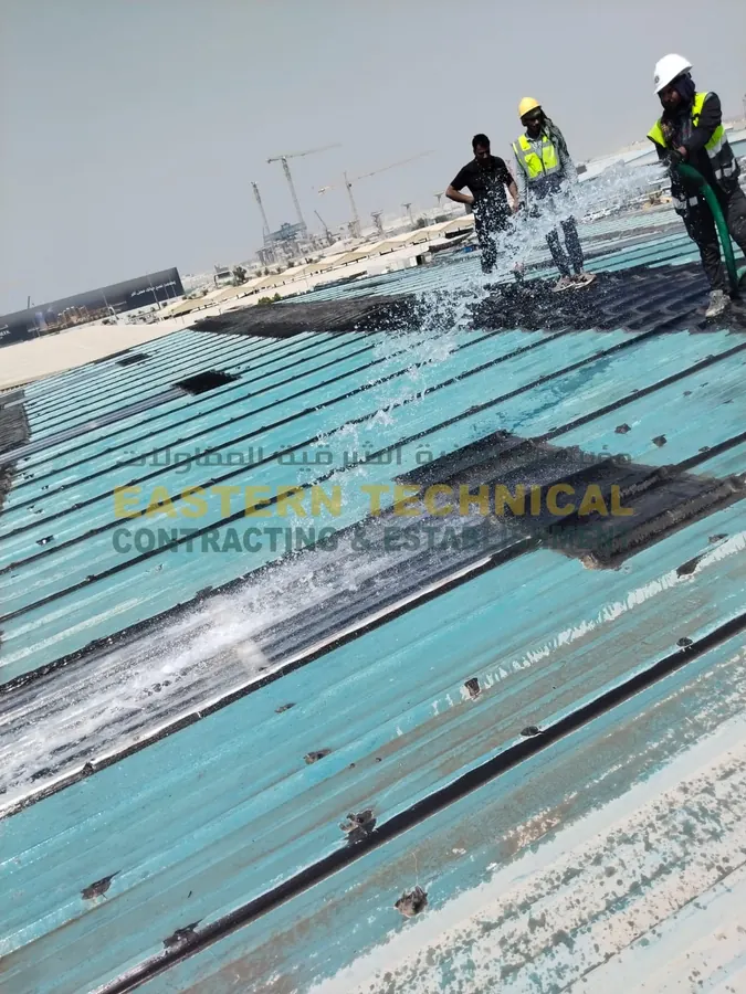 أكوا كول السعودية المحدودة - إصلاح تسربات السقف المعدني في الدمام - أعمال EPDM من ETCE، صورة 3 من 3
