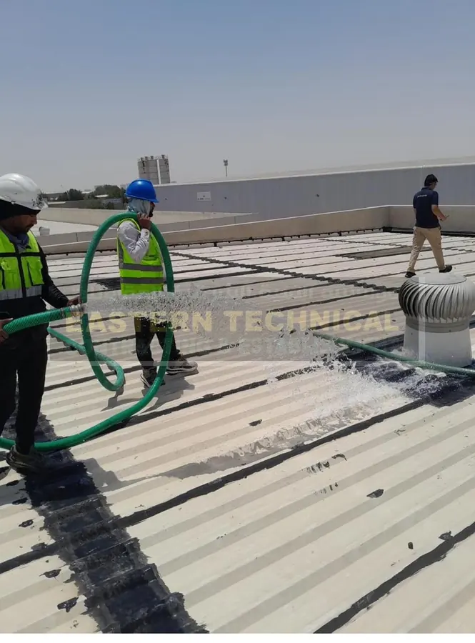 B&R Gulf metal roof & gutter waterproofing in Dammam - ETCE EPDM work, photo 3 of 3