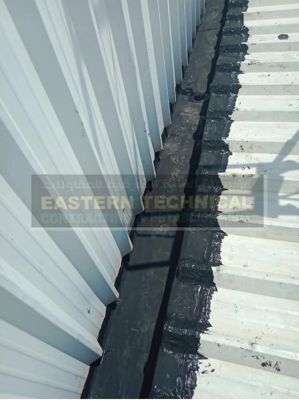 Pipe & Cable Penetration Waterproofing for Metal Roofs in Saudi Arabia - Kanoo, Bahrain