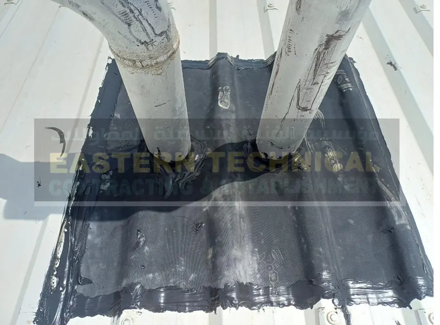 نابكو لمنتجات النظافة - عزل اختراقات السقف في الدمام - أعمال EPDM من ETCE، صورة 1 من 3