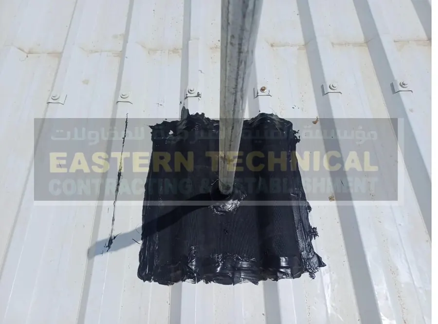 نابكو لمنتجات النظافة - عزل اختراقات السقف في الدمام - أعمال EPDM من ETCE، صورة 2 من 3