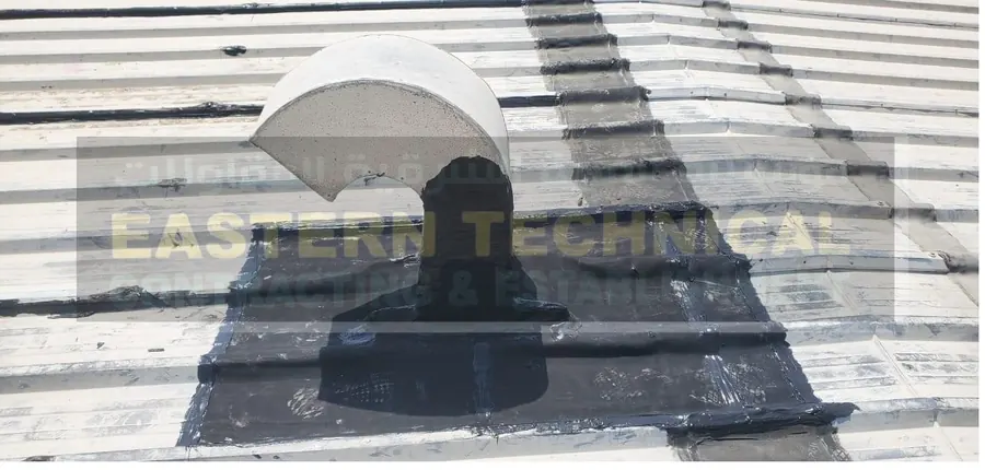 Salama Radiator Factory factory roof waterproofing in Dammam - ETCE EPDM work, photo 2 of 3