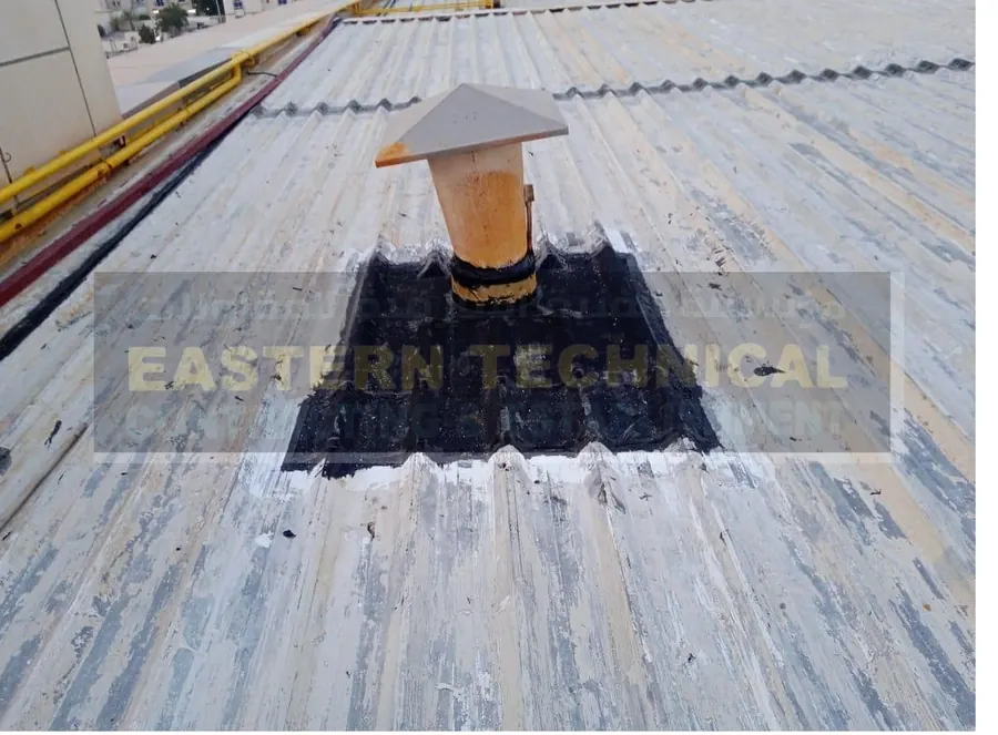 SASIB metal roof waterproofing in Dammam - ETCE EPDM work, photo 2 of 3