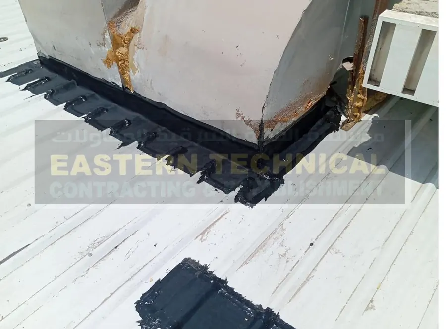 Saudi Arabian Industrial & Trading Co. Ltd. metal roof waterproofing in Dammam - ETCE EPDM work, photo 2 of 3