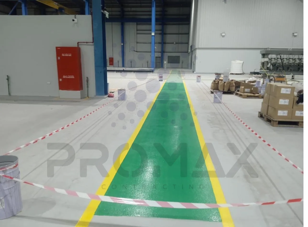 Mubaraz Epoxy Flooring - ETCE project Dubai