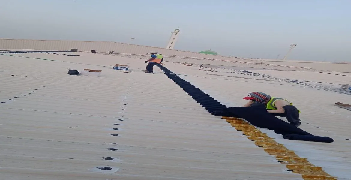 Prestige - metal roof waterproofing project by ETCE in Saudi Arabia, KSA