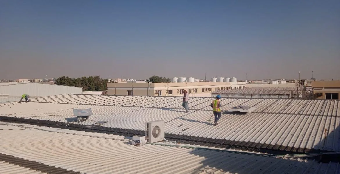 Prestige - metal roof waterproofing project by ETCE in Saudi Arabia, KSA