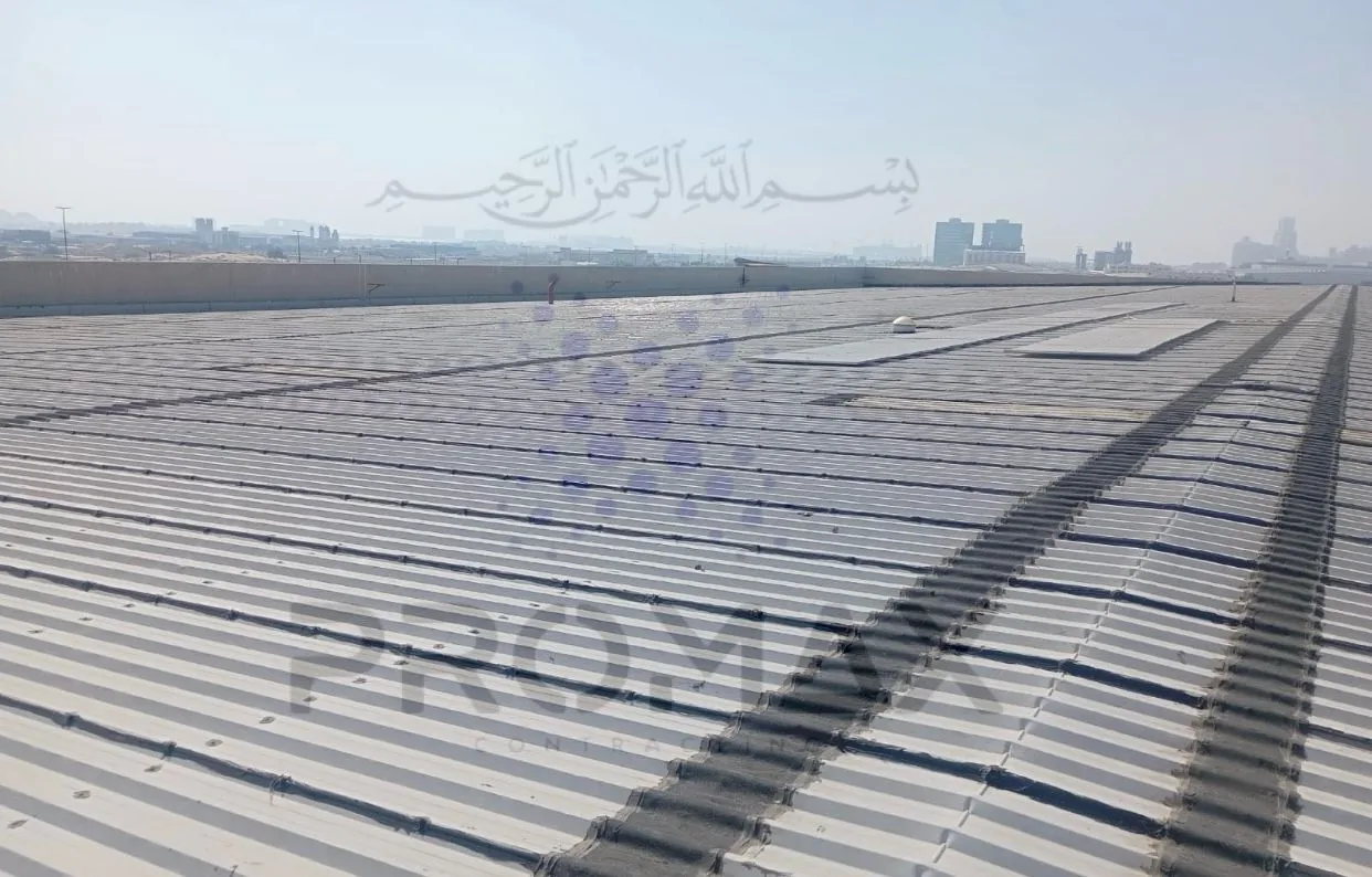 Prj18 Dabur - metal roof waterproofing project by ETCE in Saudi Arabia, KSA