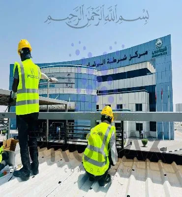 Prj2 Dxbpolicebarsha - metal roof waterproofing project by ETCE in Saudi Arabia, KSA
