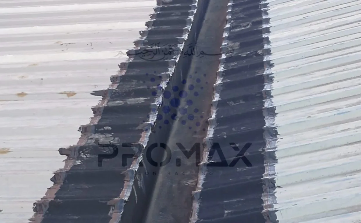 Prj23 Fujairahplastic - metal roof waterproofing project by ETCE in Saudi Arabia, KSA