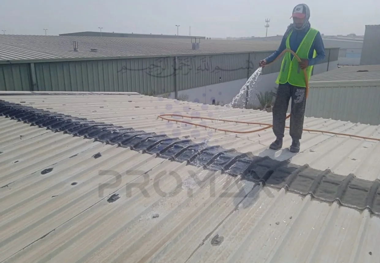 Prj26 Powereconomy - metal roof waterproofing project by ETCE in Saudi Arabia, KSA