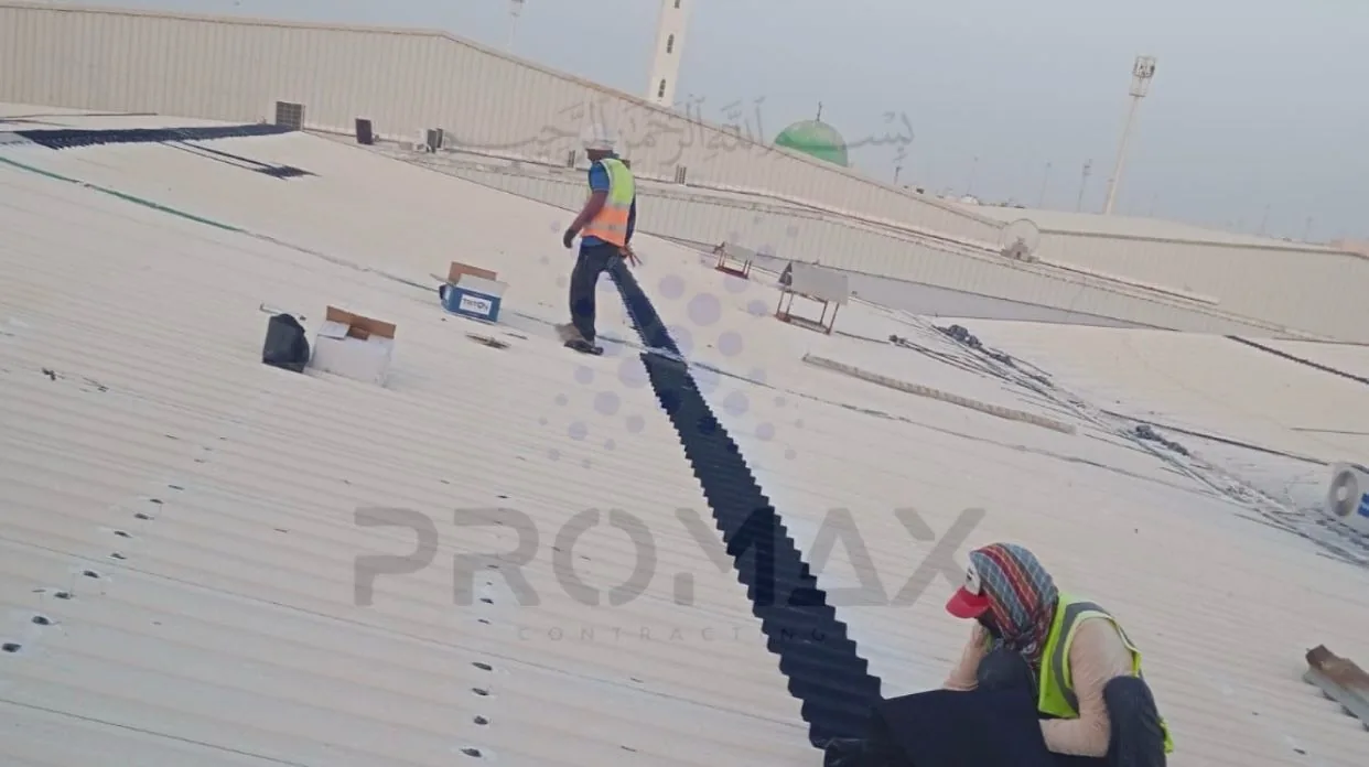 Prj27 Prestige - metal roof waterproofing project by ETCE in Saudi Arabia, KSA