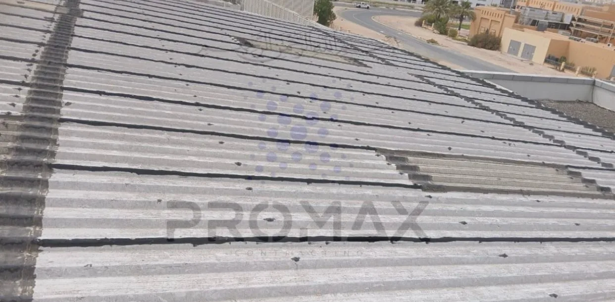 Prj30 Yaumi - metal roof waterproofing project by ETCE in Saudi Arabia, KSA