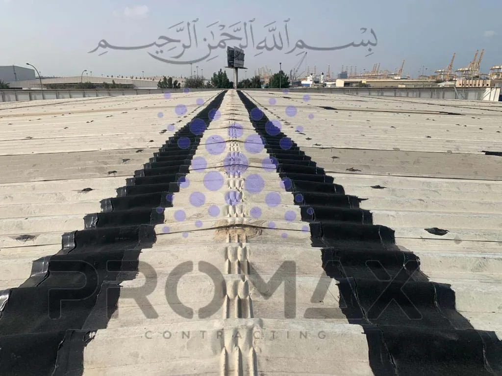 Prj35 Palmon - metal roof waterproofing project by ETCE in Saudi Arabia, KSA