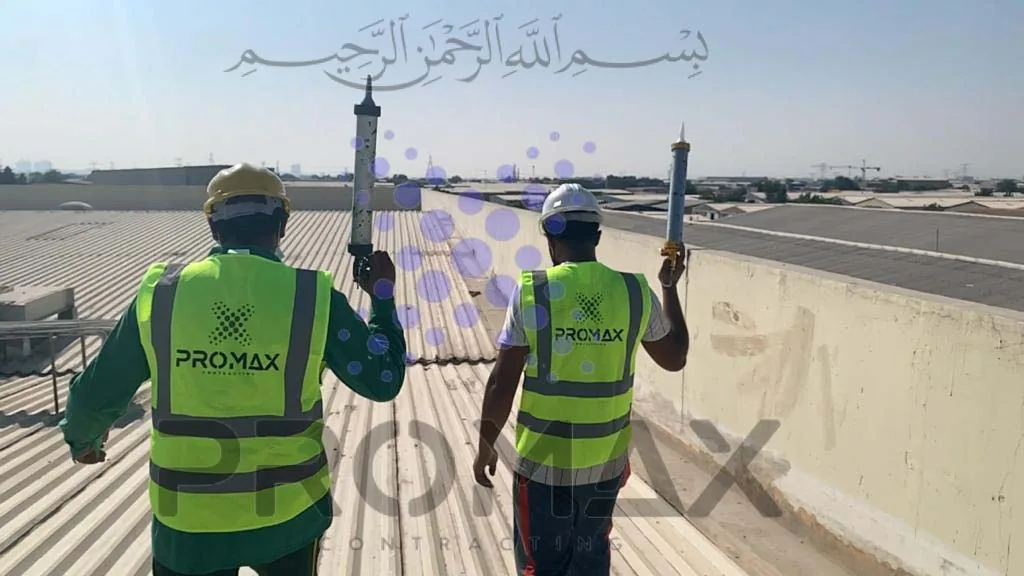 Prj41 Jam - metal roof waterproofing project by ETCE in Saudi Arabia, KSA