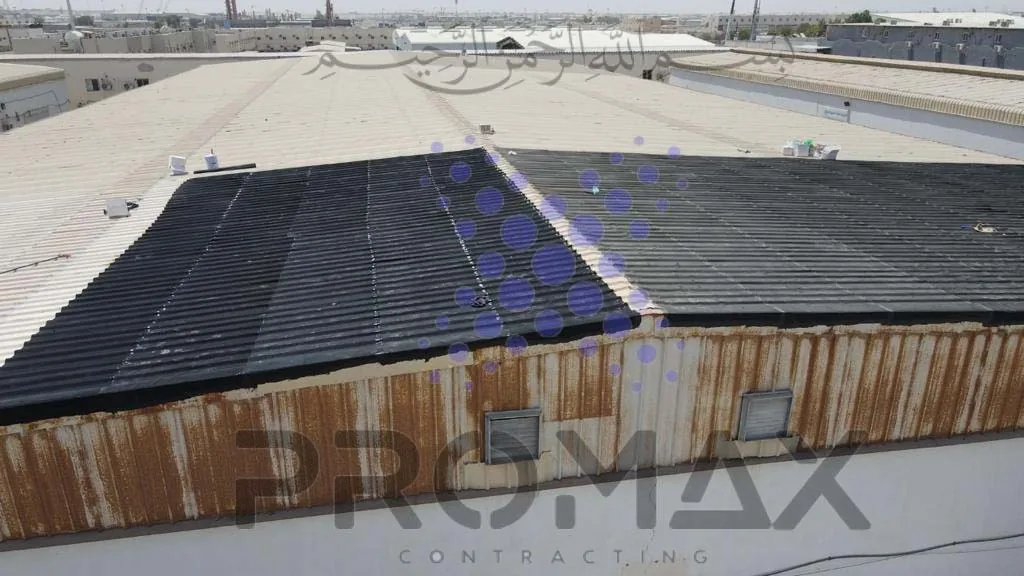 Prj49 Globalcorp - metal roof waterproofing project by ETCE in Saudi Arabia, KSA