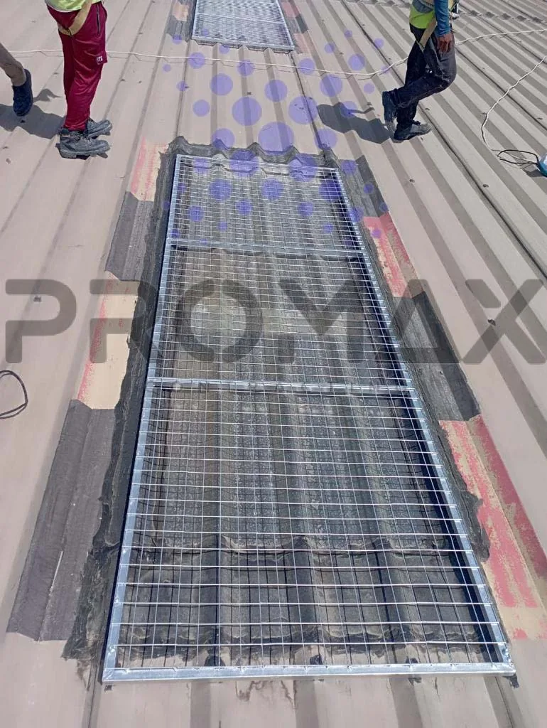 Prj52 Dhl Protectiongrill - metal roof waterproofing project by ETCE in Saudi Arabia, KSA