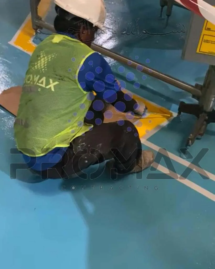 Prj54 Cocacola Epoxy - metal roof waterproofing project by ETCE in Saudi Arabia, KSA