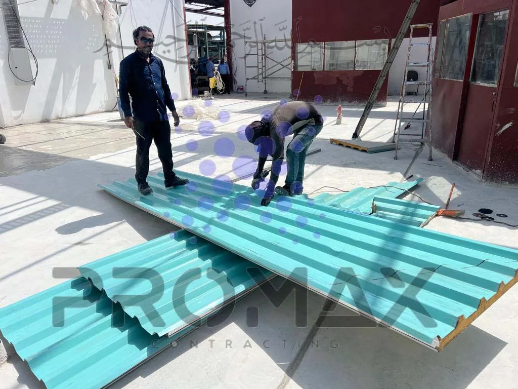Double Skin Sheet or Sandwich Panel Replacement Dammam KSA