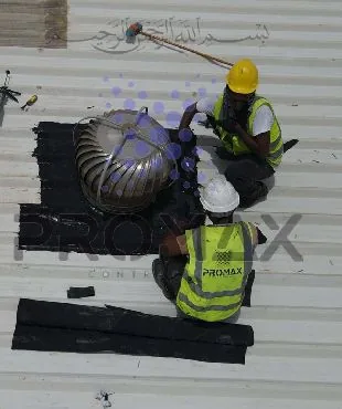 Fans - metal roof waterproofing by ETCE Dammam KSA