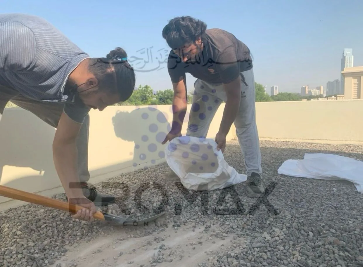 Gravel Concrete Roof Waterproofing Dammam KSA