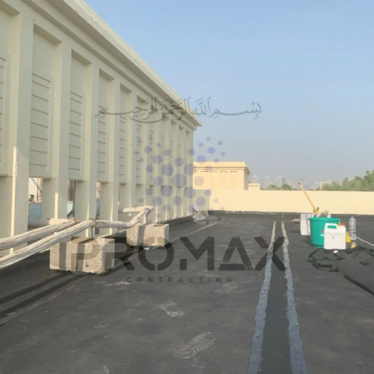 Gravel Concrete Roof Waterproofing Dammam KSA