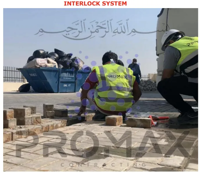 Interlock System for Herringbone Type, Offset Runner Type and Pinwheel Pattern Dammam KSA